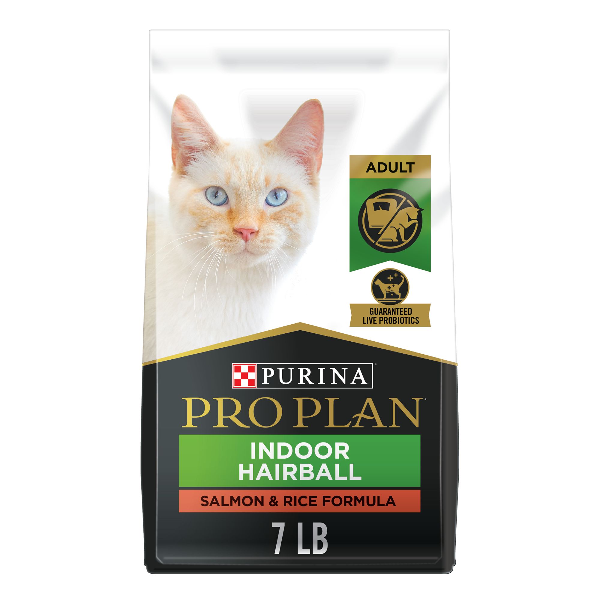 Purina Pro Plan Focus Indoor Adult Dry Cat Food - With Vitamins, High Fiber, Salmon & Rice