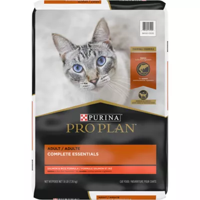 Purina Pro Plan Complete Essentials Adult Dry Cat Food With Vitamins Probiotics Salmon Rice