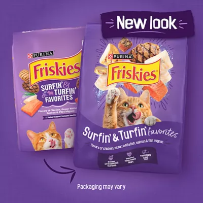 Product Purina® Friskies® Surfin' & Turfin' Favorites Adult Dry Cat Food