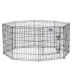 MidWest Black Exercise Pen with Door image thumbnail 1
