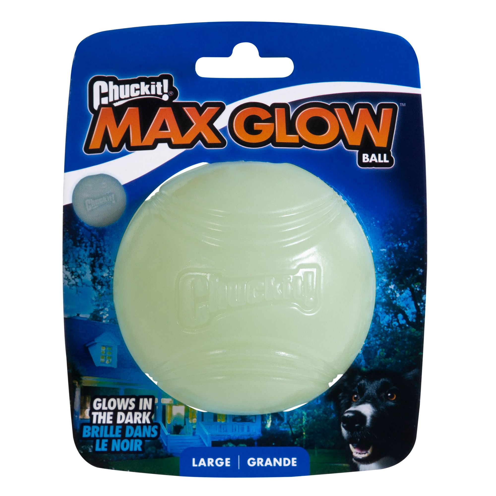 glow in the dark dog ball