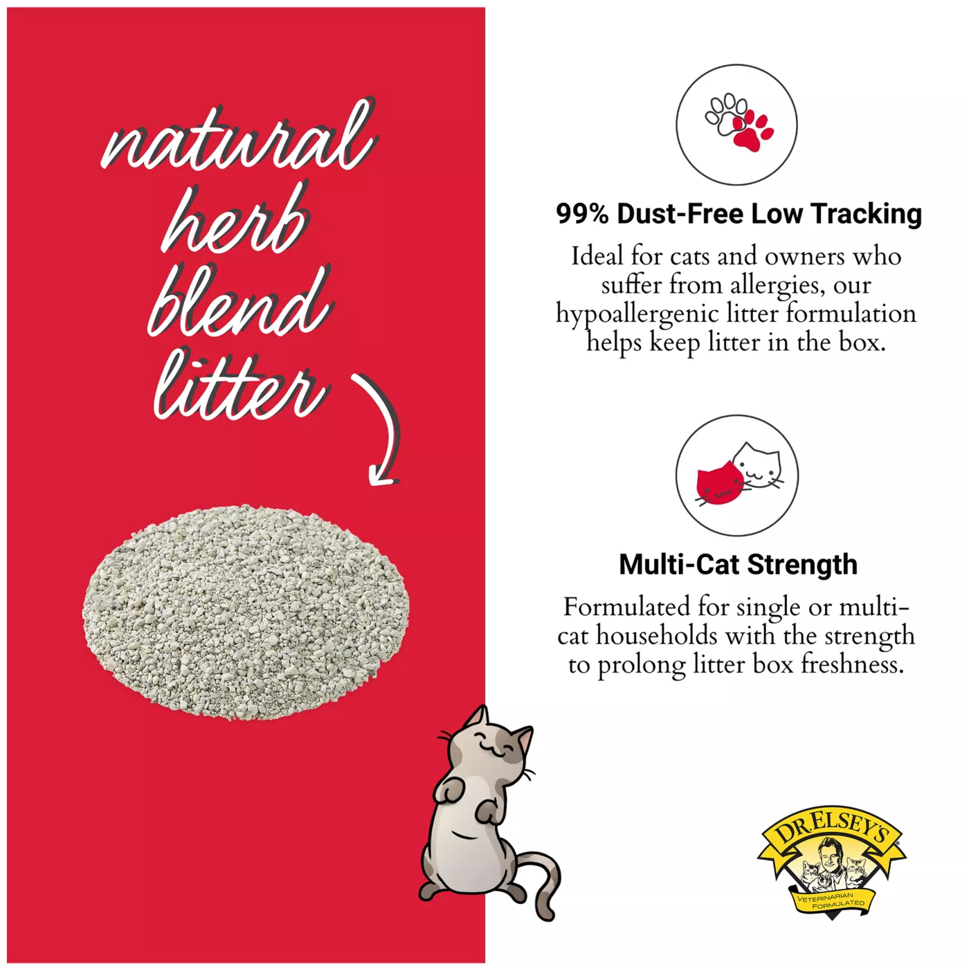 Dr. Elsey s Precious Cat Cat Attract Clumping Multi Cat Clay Cat Litter Low Dust