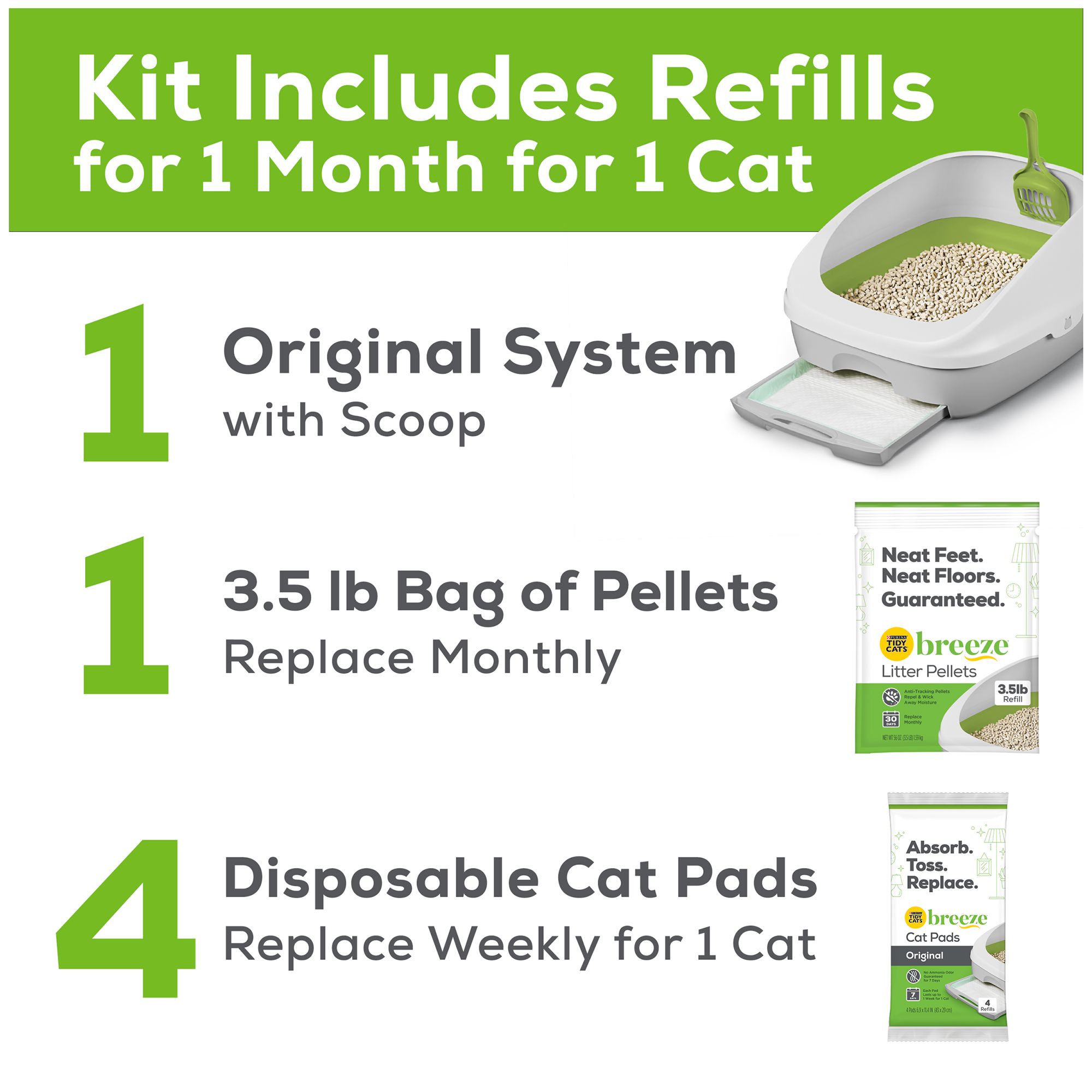 tidy cats breeze litter box system $17