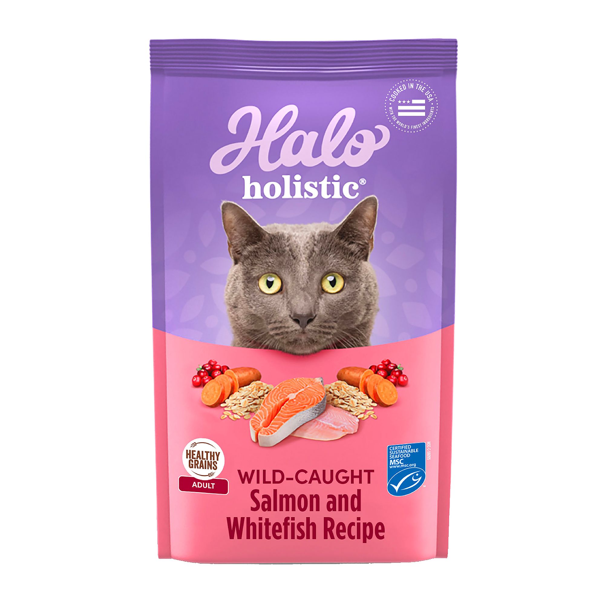 HALO DreamCoat Adult Cat Food Natural Holistic Wild Salmon