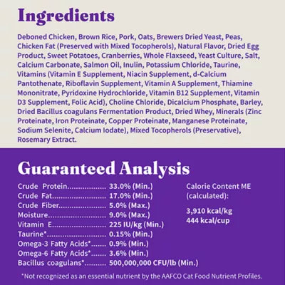 Halo Holistic Healthy Grains, Adult Dry Cat Food - Chicken Recipe, 6 lb - Image 9