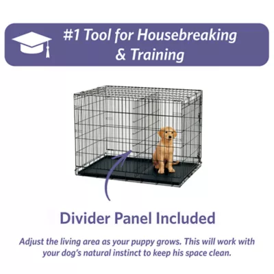 MidWest iCrate Single Door Folding Dog Crate with Divider Panel - Image 7