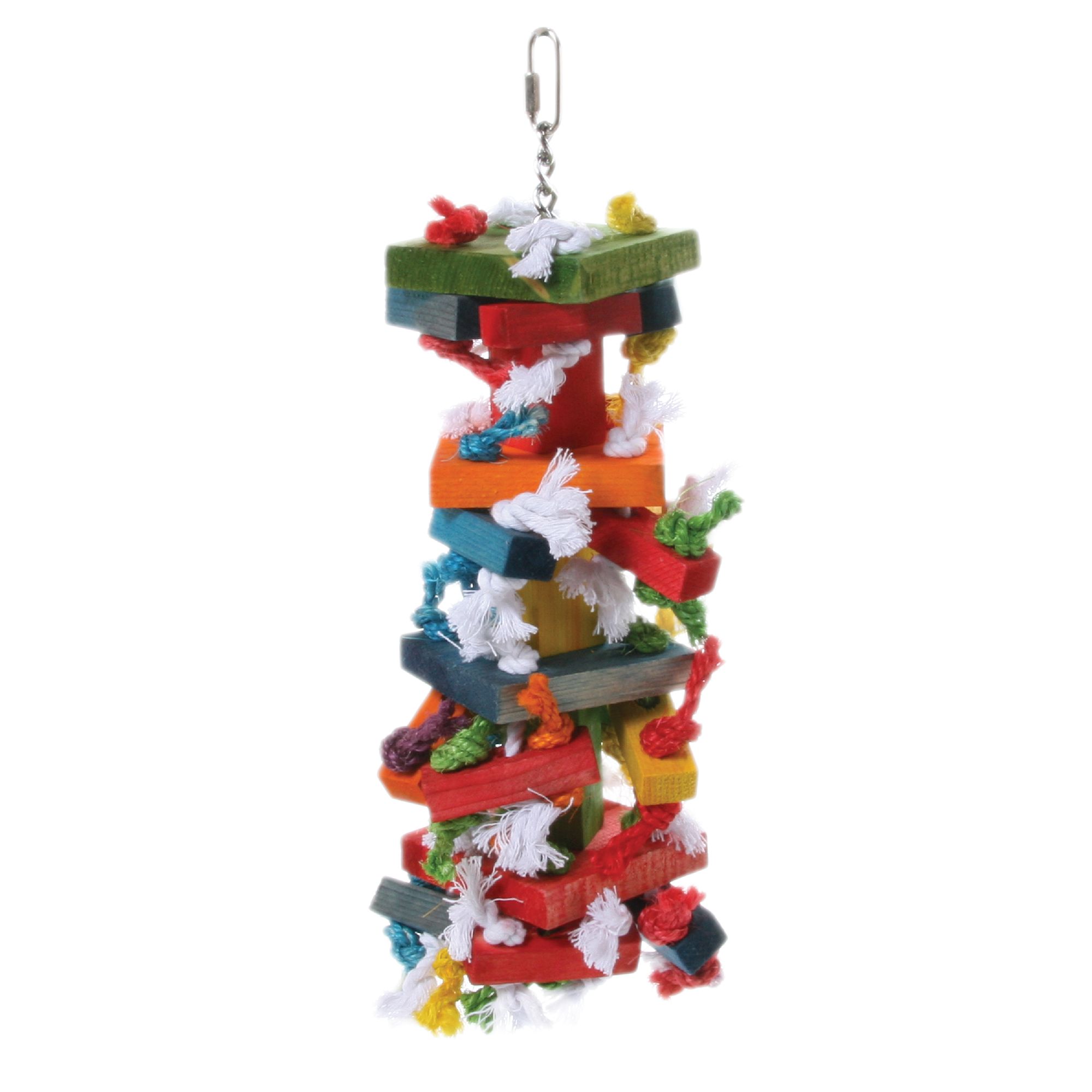 All Living Things Knots & Blocks Bird Large Toy (1 ct)