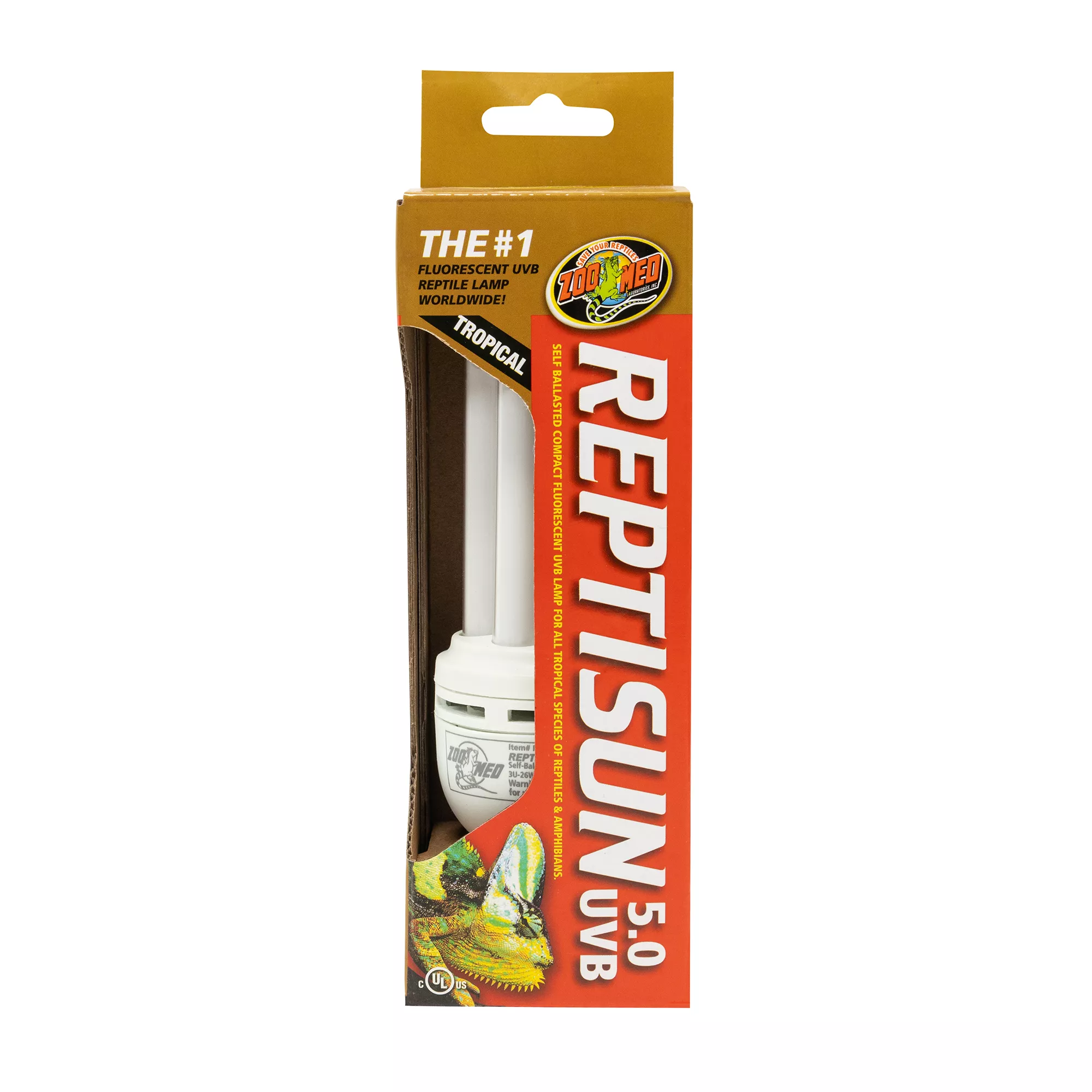 Zoo Med ReptiSun 5.0 UVB Compact Tropical Reptile Lamp