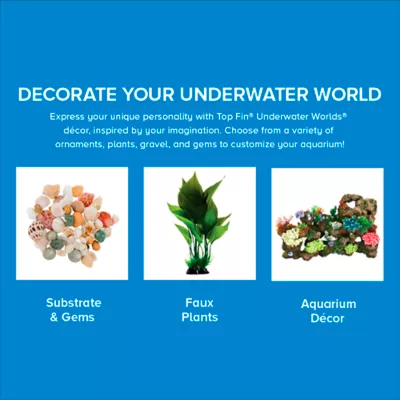 Top Fin® Acrylic Crystal Aquarium Décor - Green & Blue Mix - Fish Tank Decor - 5.3 oz - Image 5