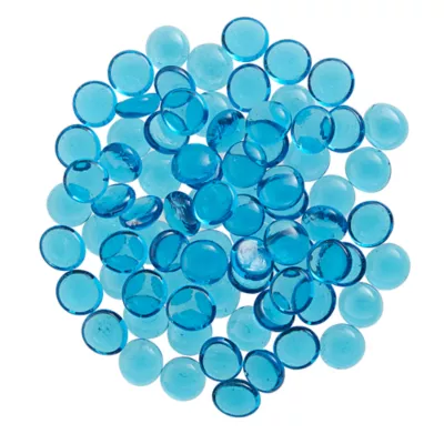 Product Top Fin® Smooth Glass Gem Aquarium Décor - Bright Blue