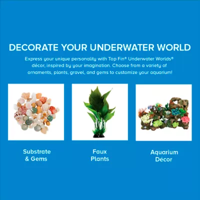 Top Fin® Smooth Glass Gem Aquarium Décor - White Opal - Aquarium Stones - Fish Tank Decor - Image 5
