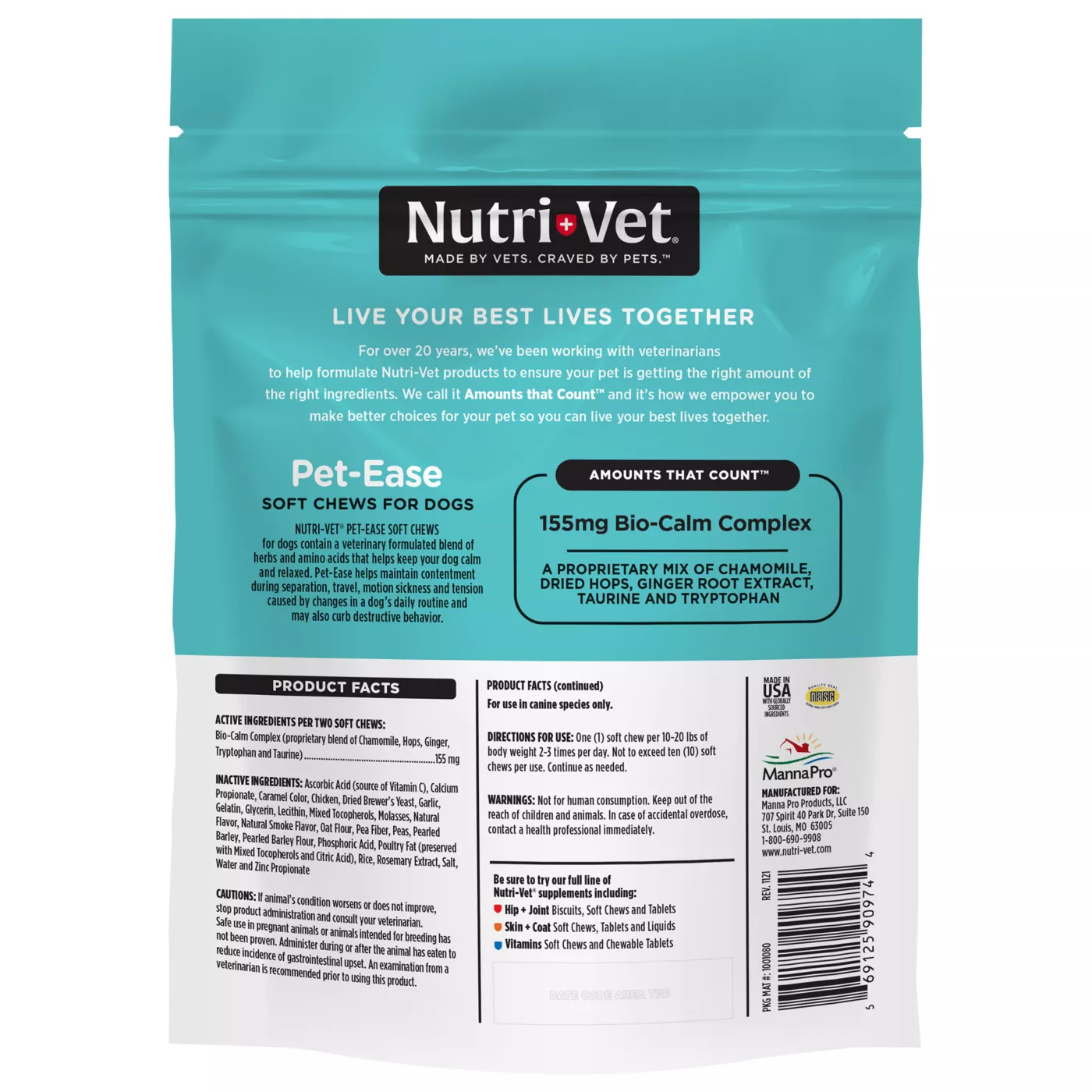 Nutri Vet Pet Ease Soft Chews