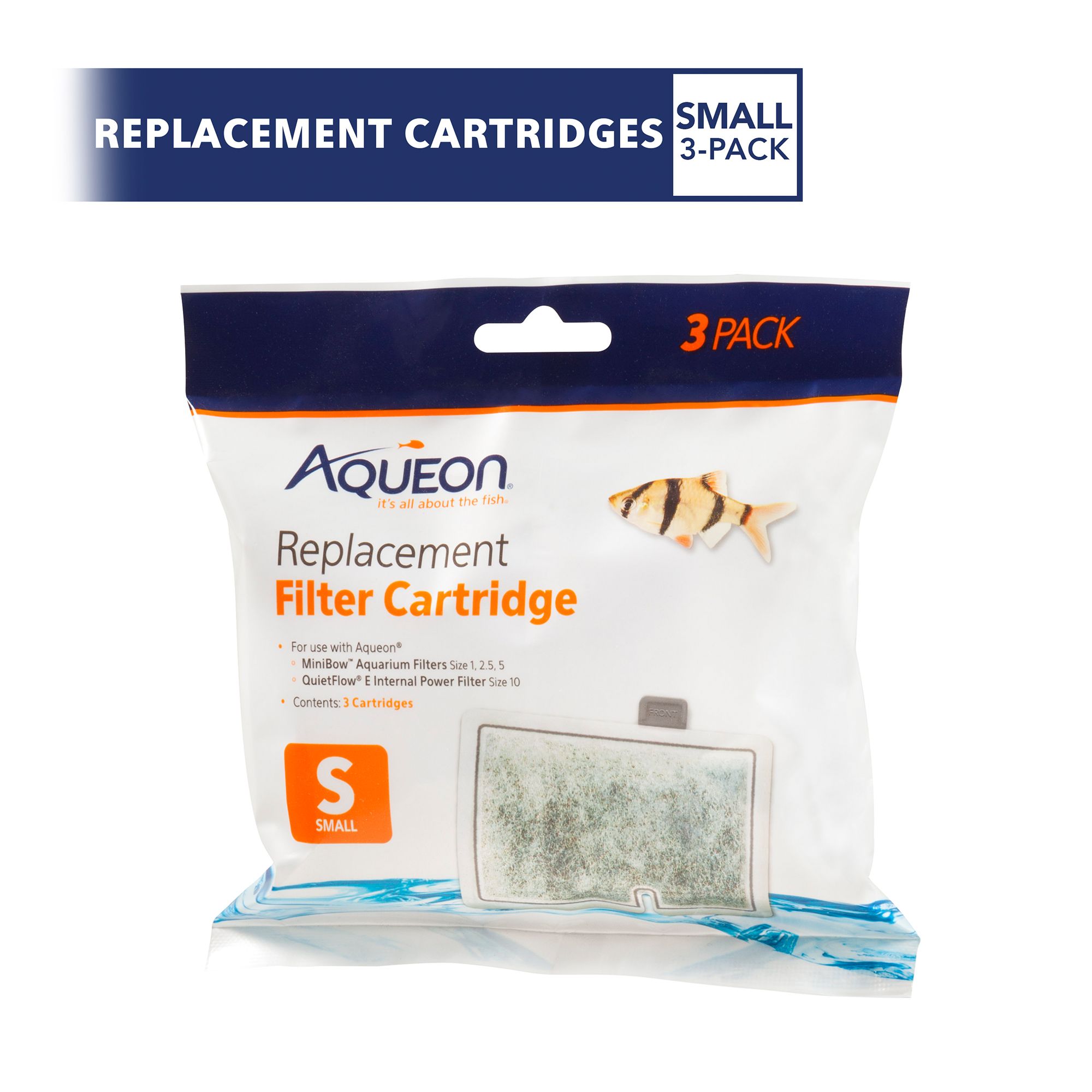 Aqueon® Replacement Aquarium Filter Cartridges - Small - Replacement Aquarium Filter Media - thumbnail 2