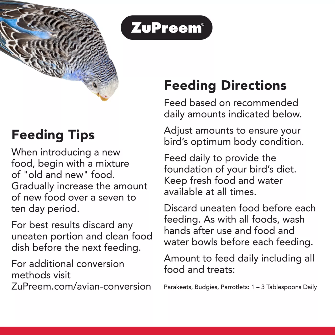 Product ZuPreem® FruitBlend Small Bird Food