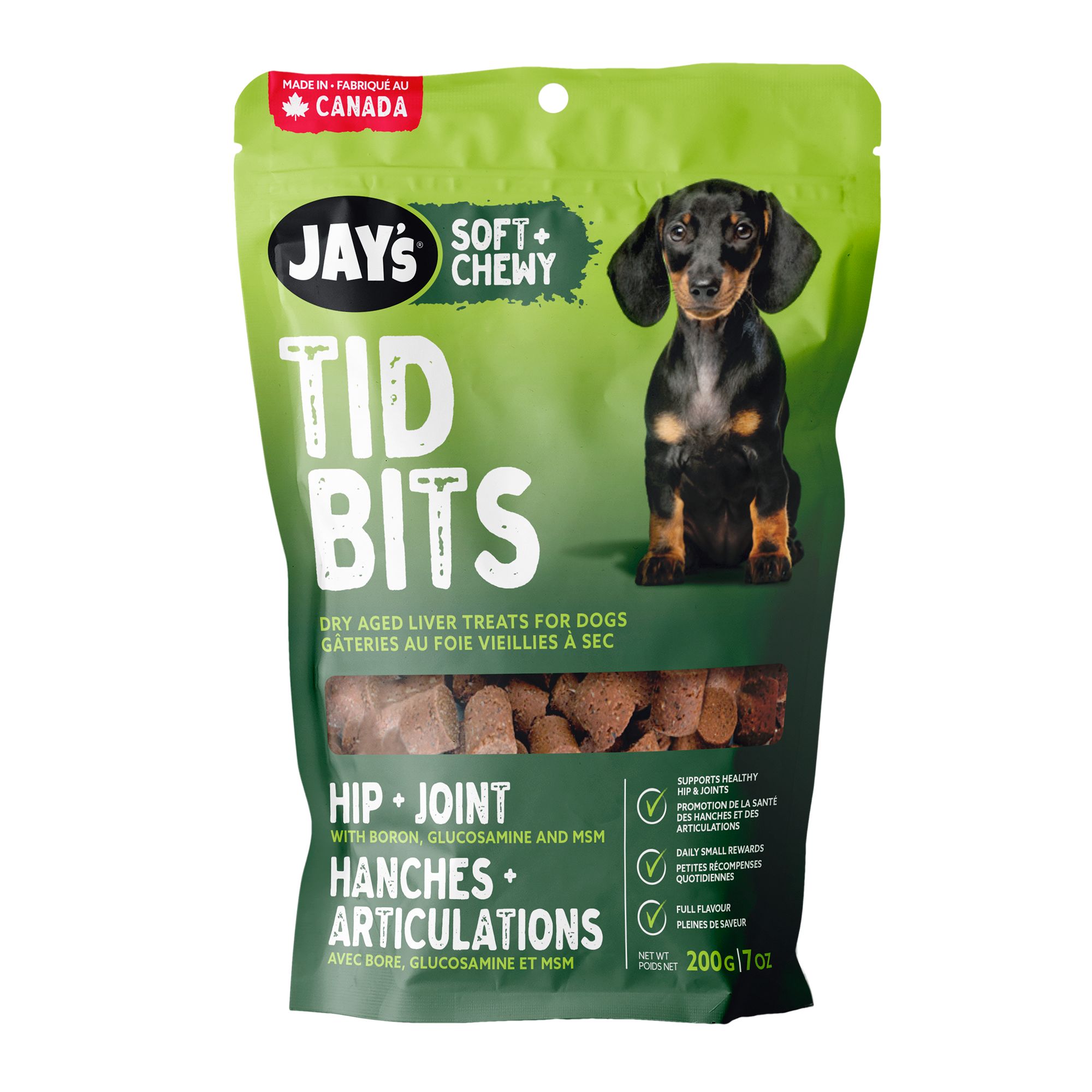 Jay s Tid Bits Hip Joint Soft Chewy Dog Treats Pork Liver