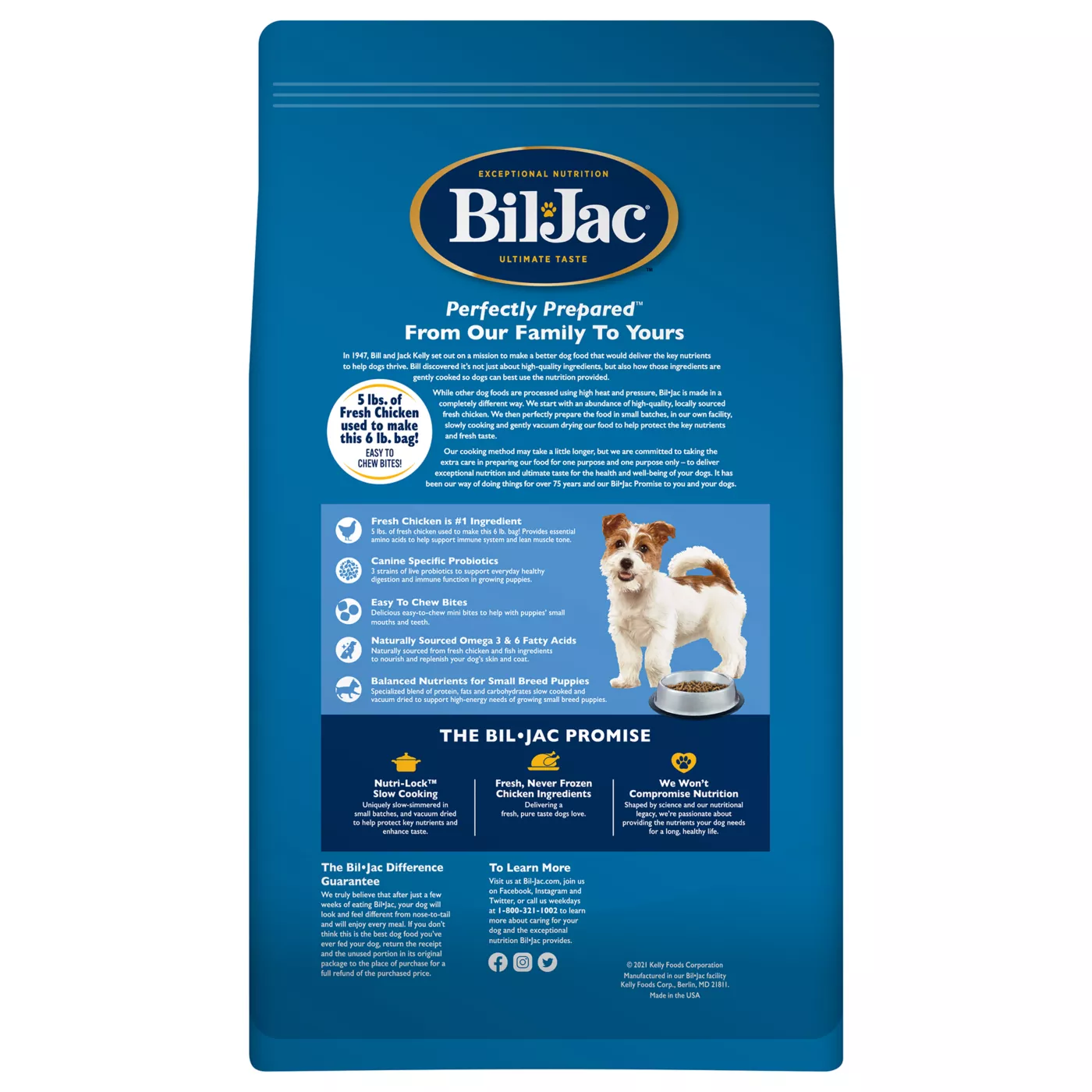 Bil Jac Small Breed Puppy Dry Dog Food