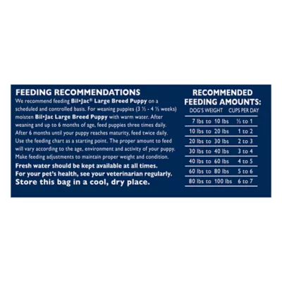 Product Bil-Jac® Large Breed Puppy Dry Dog Food - Chicken