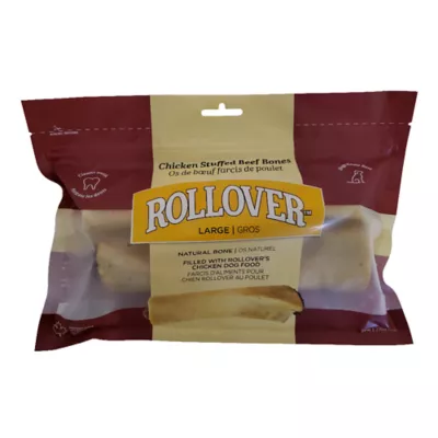 Product Rollover Stuffed Beef Bones Premium Dog Treats