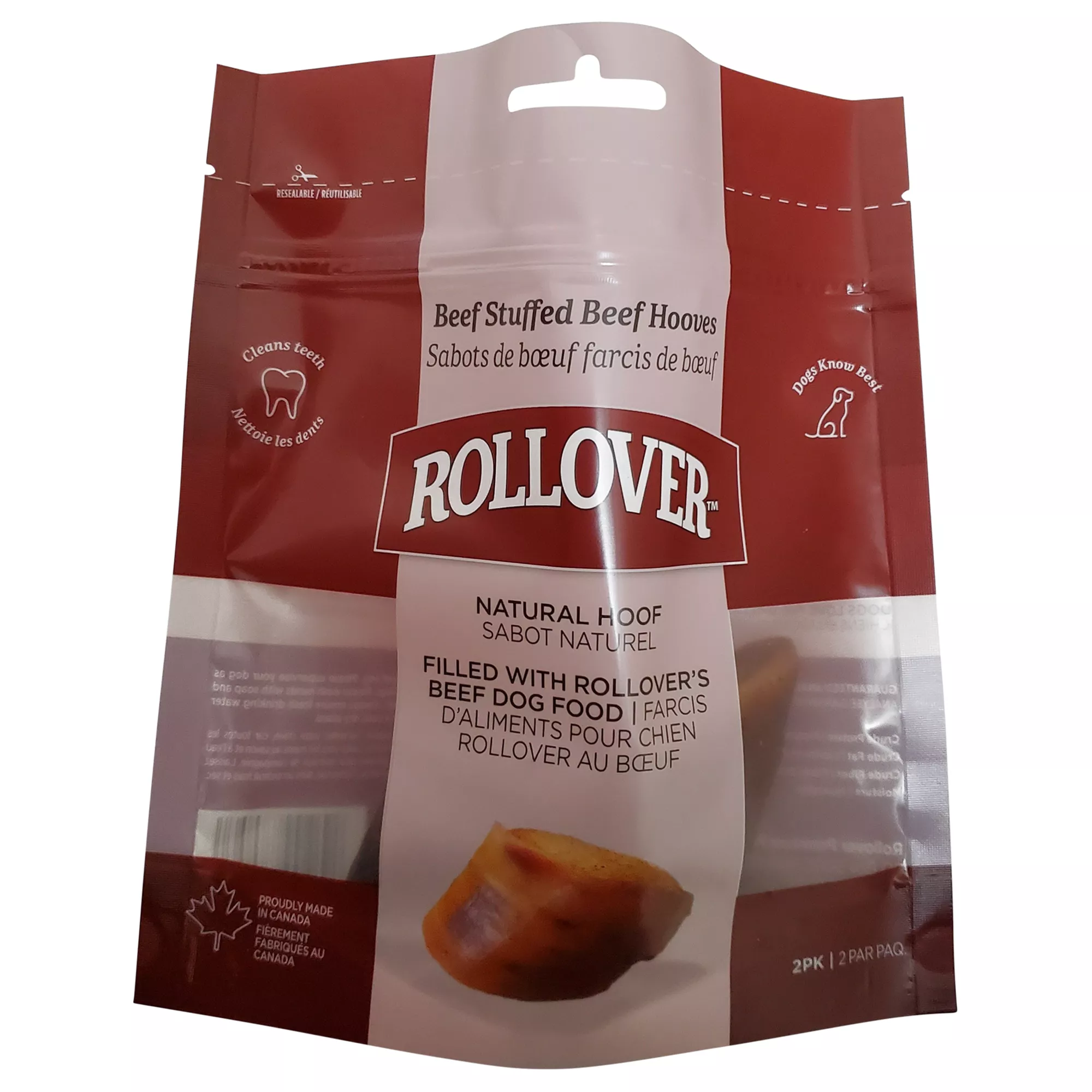 Rollover Stuffed Hooves Premium Dog Treats