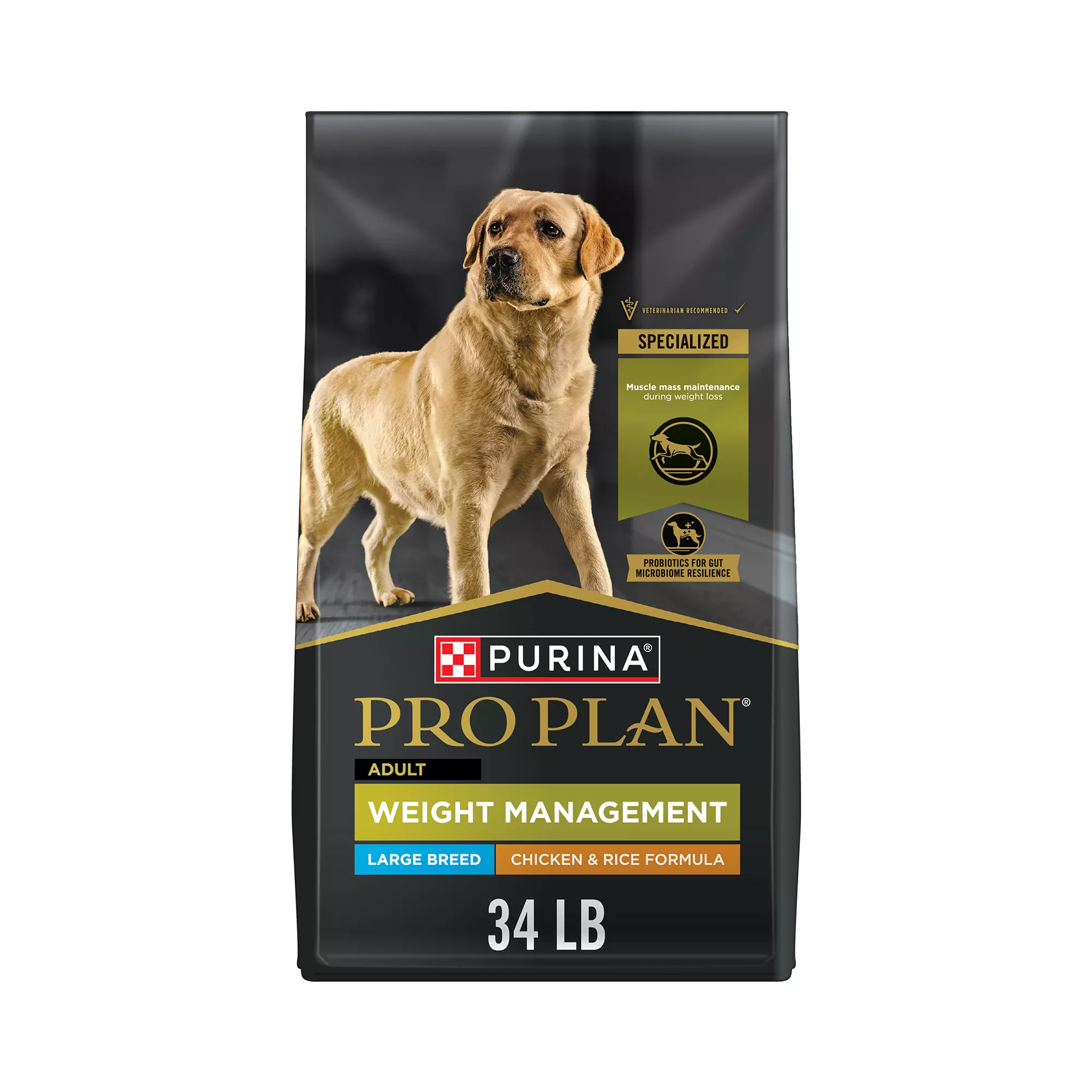 Purina Pro Plan Specialized Large Breed Adult Dry Dog Food - Weight Management, Chicken & Rice