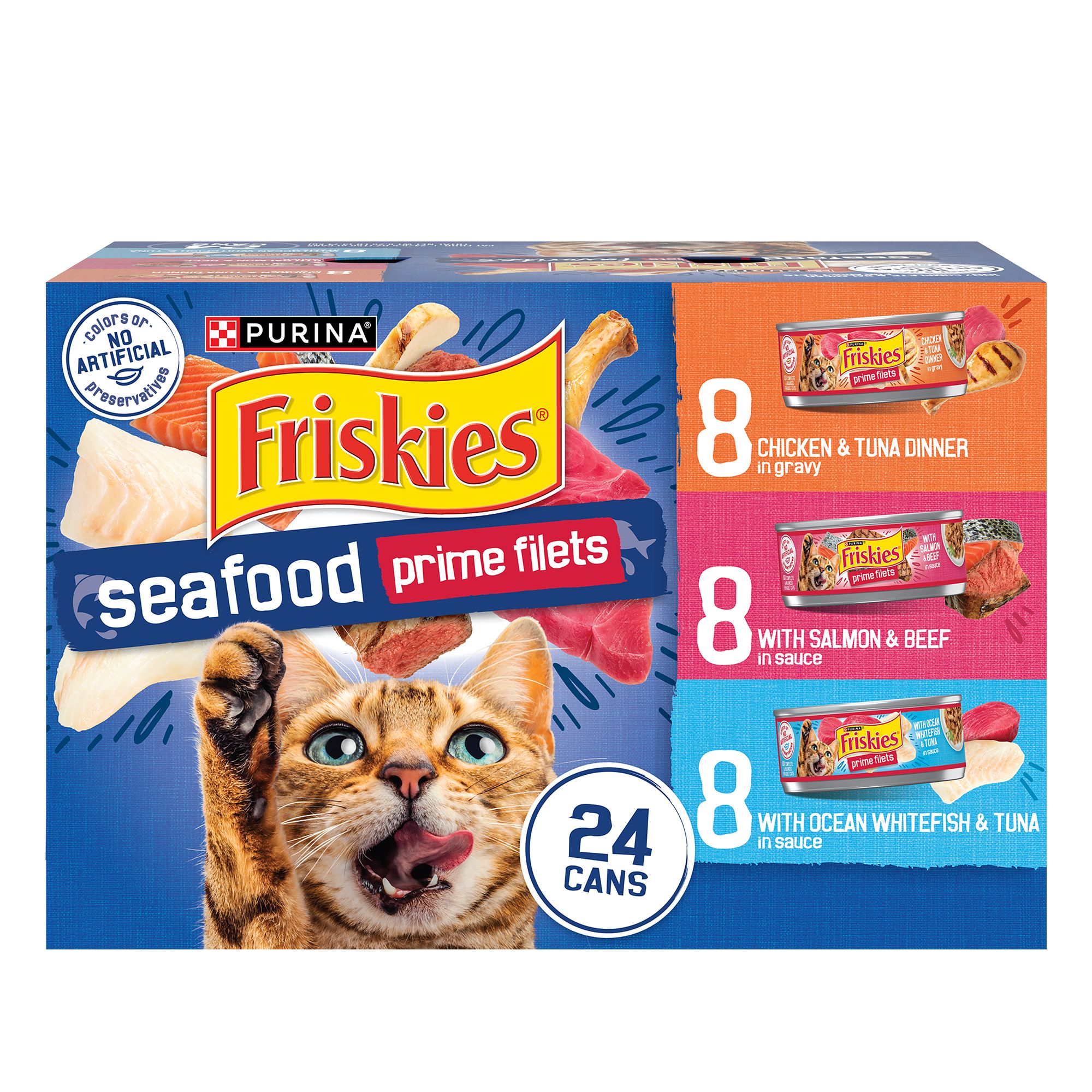 Purina® Friskies® Adult Cat Wet Food 9.4 lb., HighProtein, Real Meat