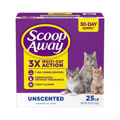 Product Scoop Away Clumping Clay Cat Litter - Unscented, Low Dust