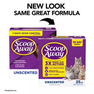 Scoop Away Super Clump Unscented Cat Litter 25 lbs