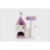  TRIXIE 35-in My Kitty Darling Castle Cat Tree, Purple & Beige video thumbnail 8