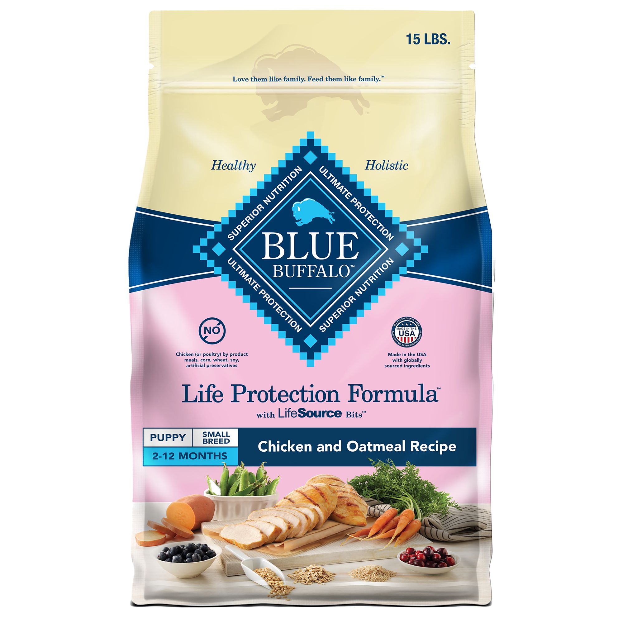 blue diamond small breed puppy food