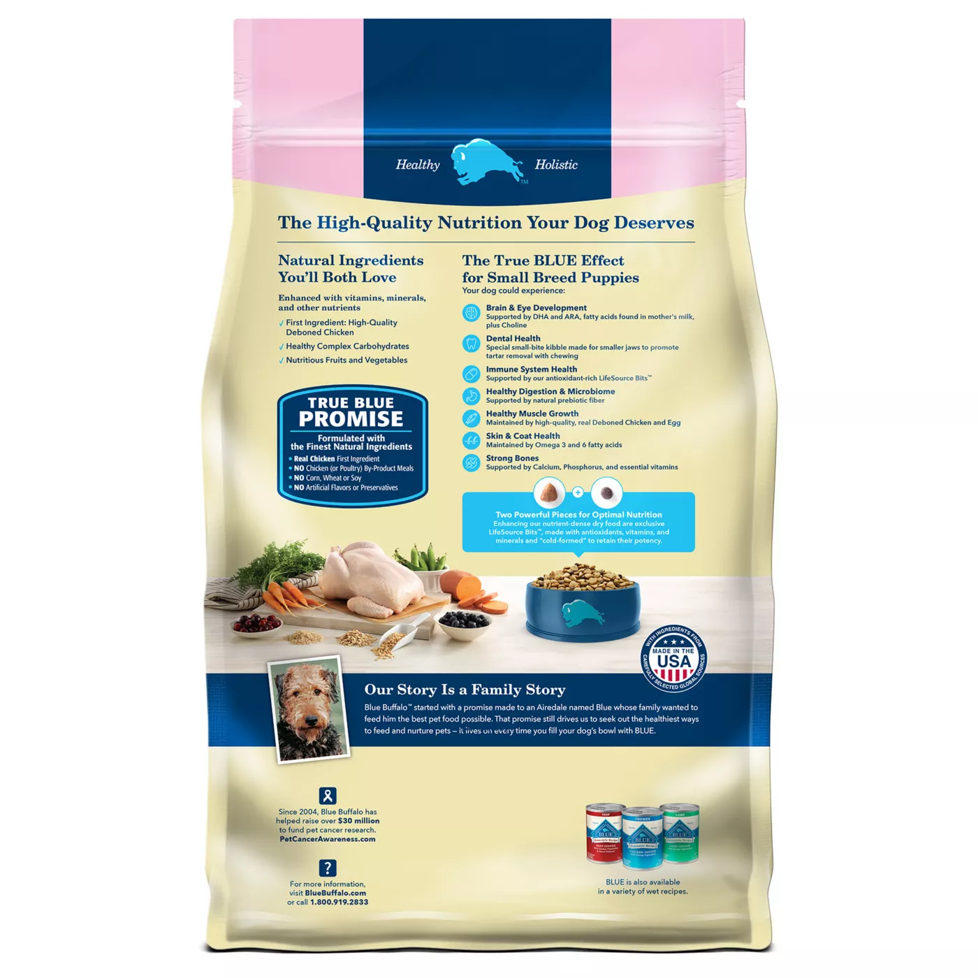 Blue Buffalo Life Protection Formula Small Breed Puppy Dry Dog Food Natural Chicken