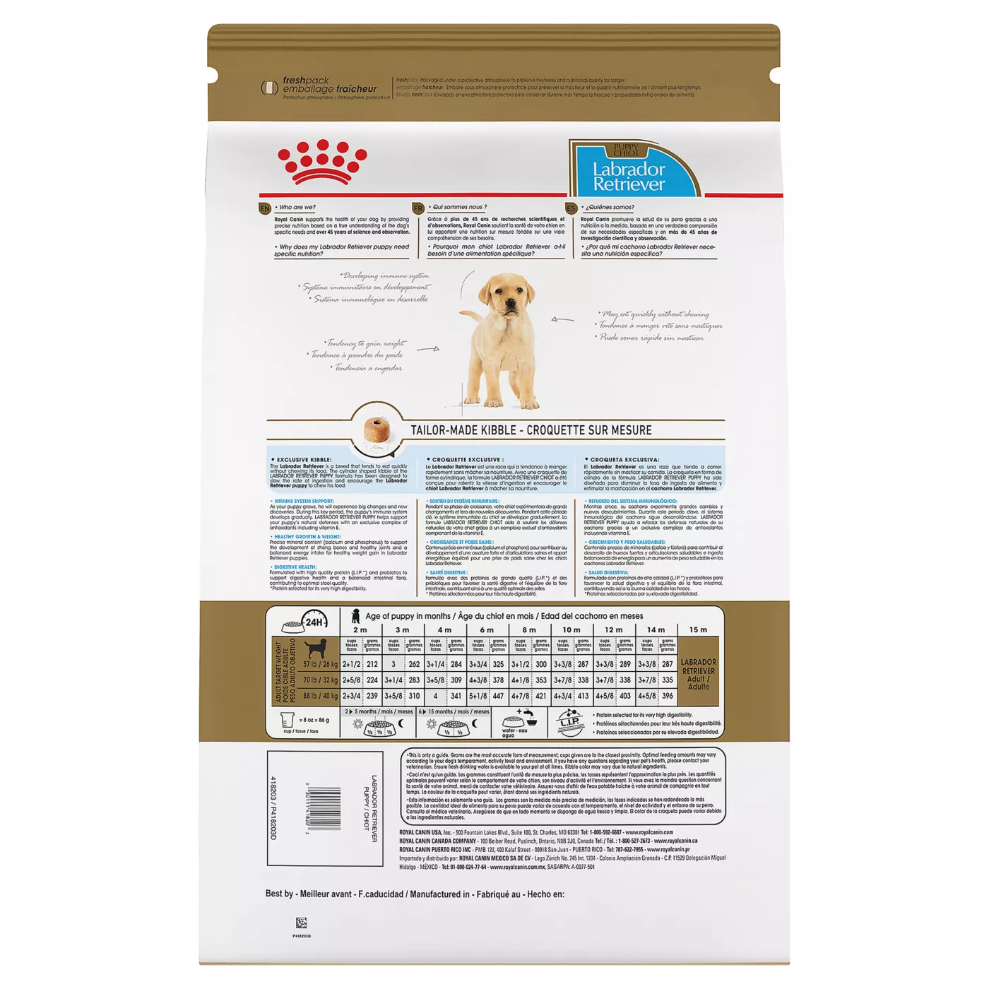 Royal Canin Breed Health Nutrition Labrador Retriever Breed Specific Puppy Dog Dry Food 30 lb