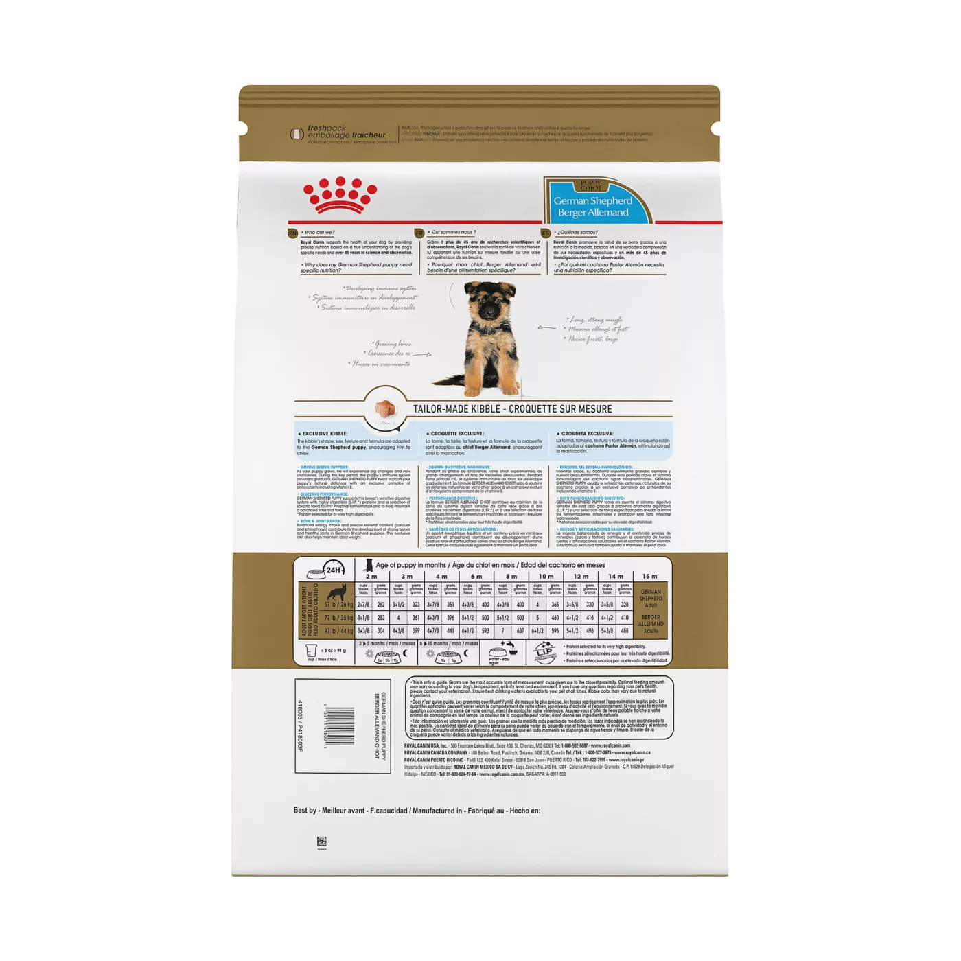 Food chart for german shepherd puppy hotsell