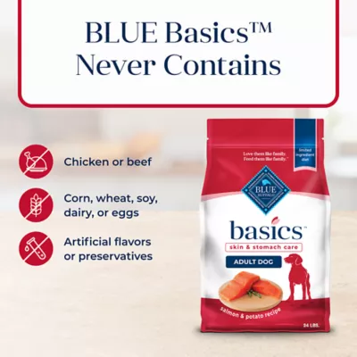 Product Blue Buffalo® Basics™ Skin & Stomach Care Adult Dog Dry Food - Salmon & Potato