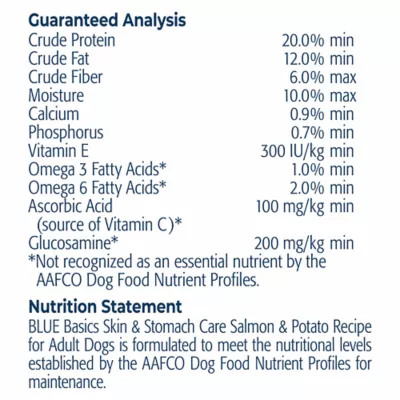 Product Blue Buffalo® Basics™ Skin & Stomach Care Adult Dog Dry Food - Salmon & Potato