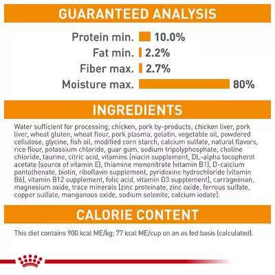 Product Royal Canin® Feline Care Nutrition Hair & Skin Care Adult Cat Slices in Gravy Wet Food  3 oz can