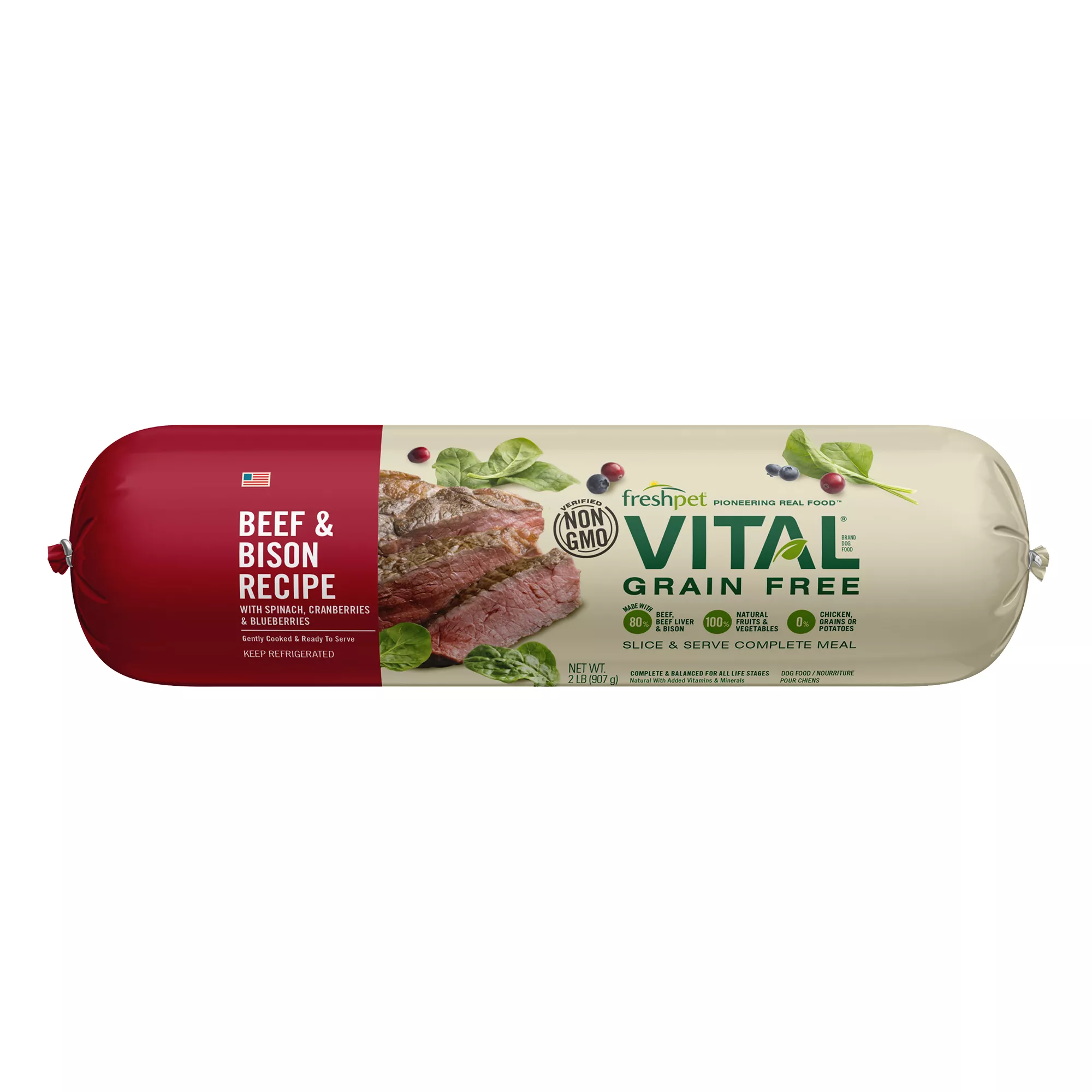 Freshpet® Vital&trade;Grain Free Beef & Bison Adult Dog Food