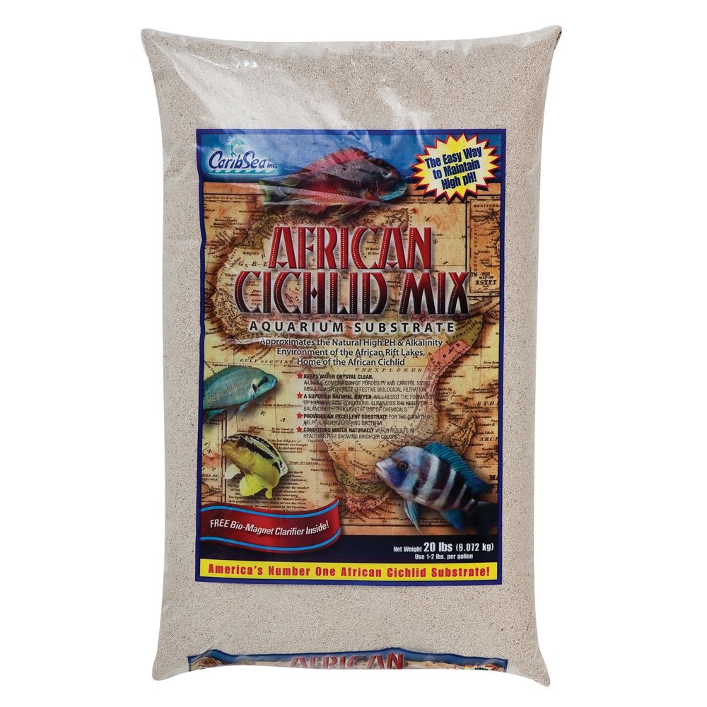 CaribSea African Cichlid Mix White Sand 20lb