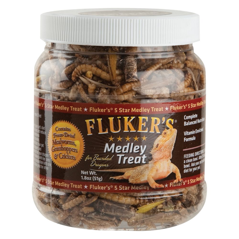 Fluker S Freeze Dried Medley Bearded Dragon Treat Reptile Food Petsmart