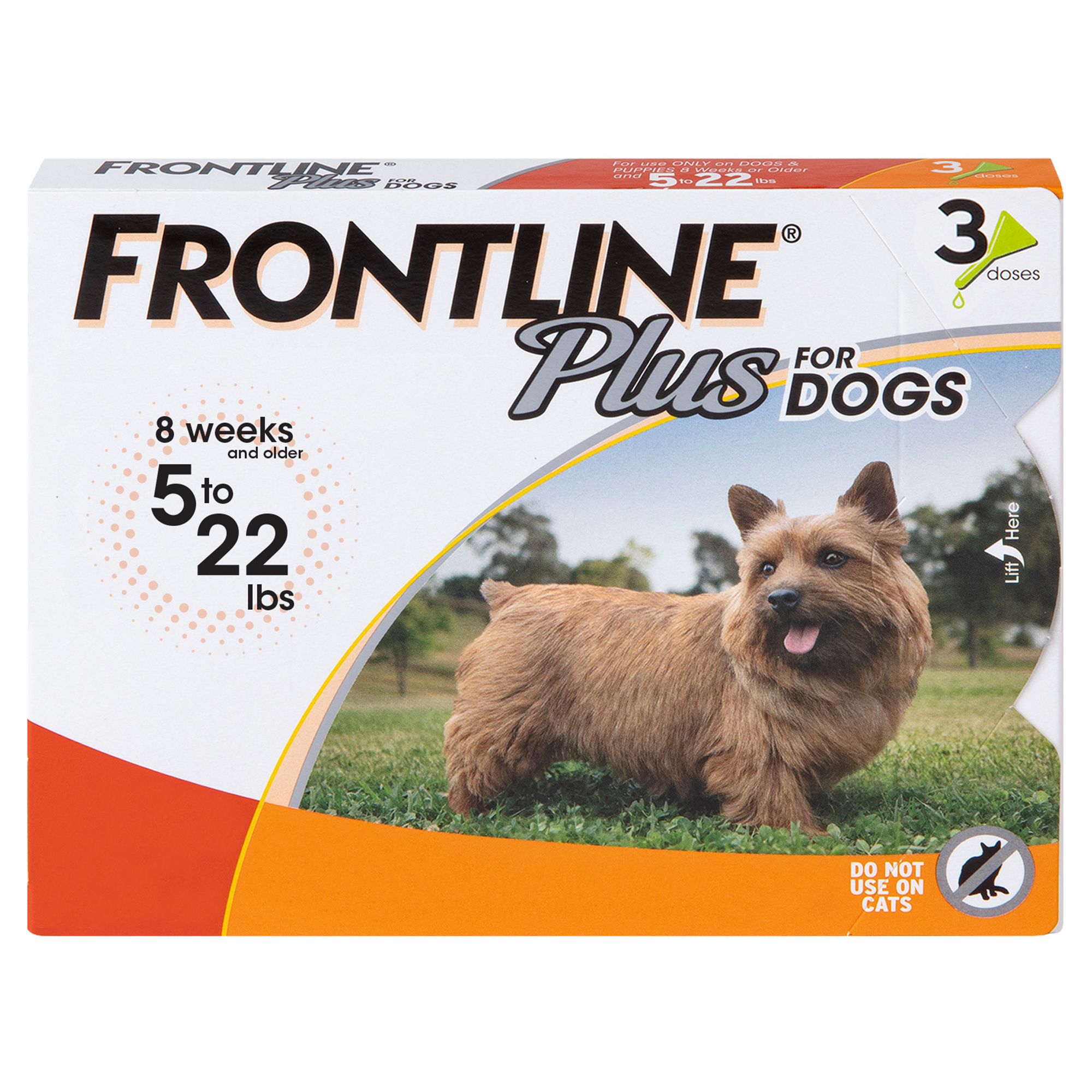 Frontline Plus For Dogs 5 22 Lbs Dog Flea Tick Treatment Spot Ons Petsmart