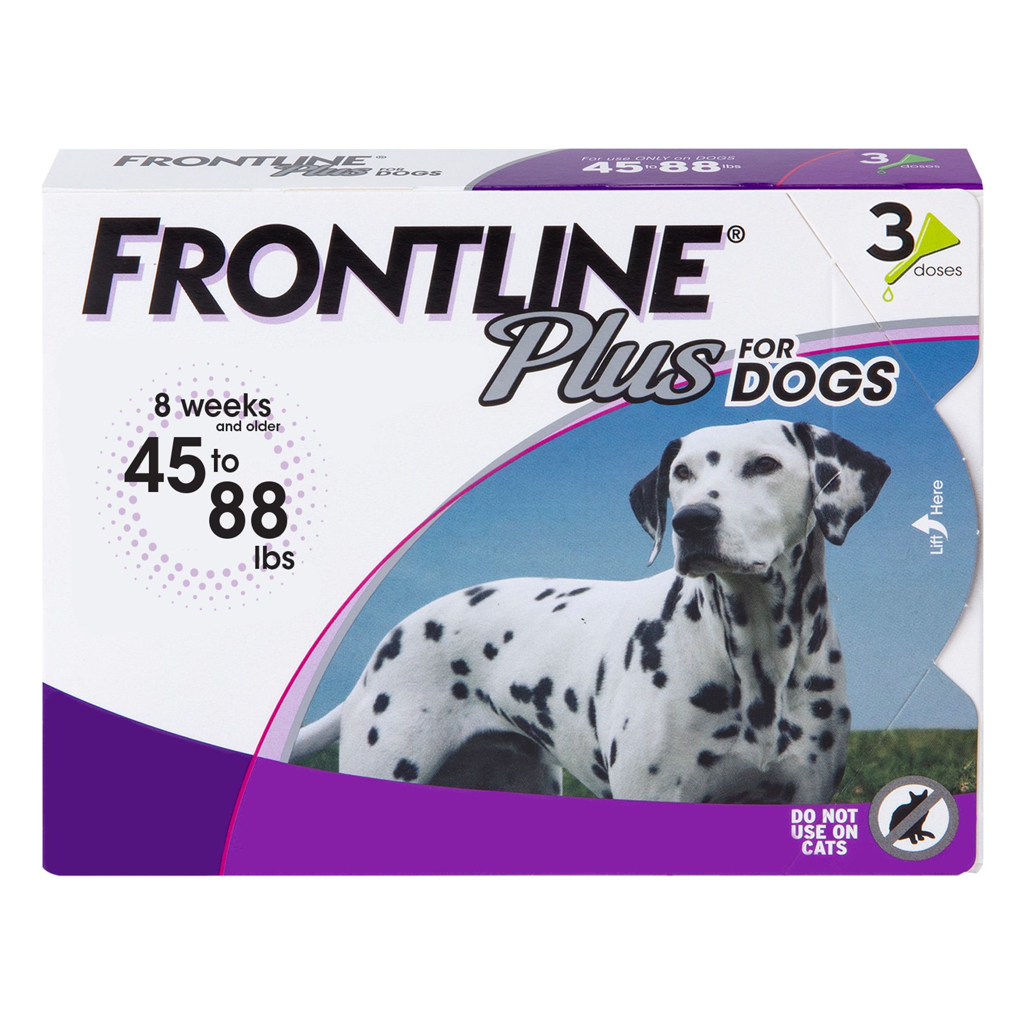 FRONTLINE Plus for Large Dogs 45 88 Lb Flea Tick Drops PetSmart