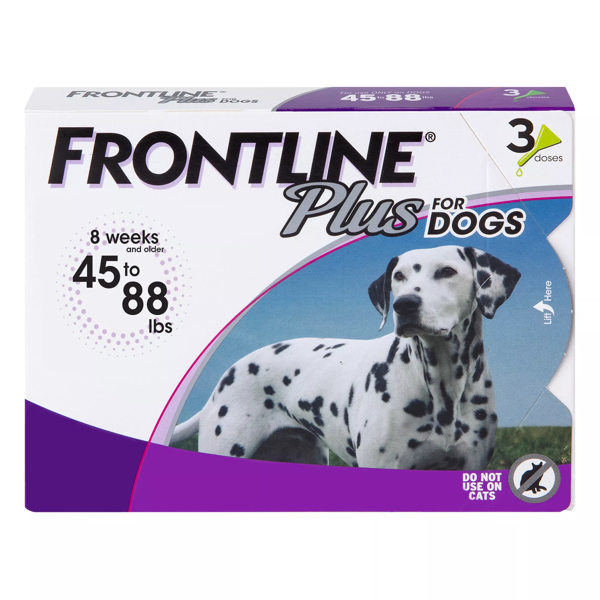 Frontline Plus Flea & Tick Dog Treatment 45-88 lbs