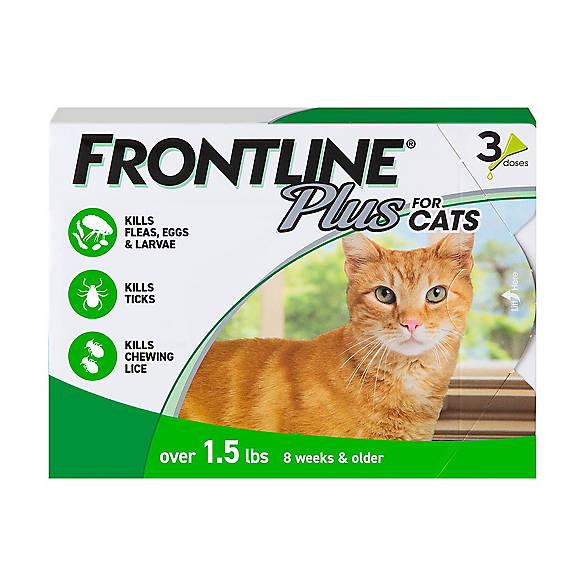 FRONTLINE® Plus for Cats Flea Treatment Flea & Tick Drops PetSmart