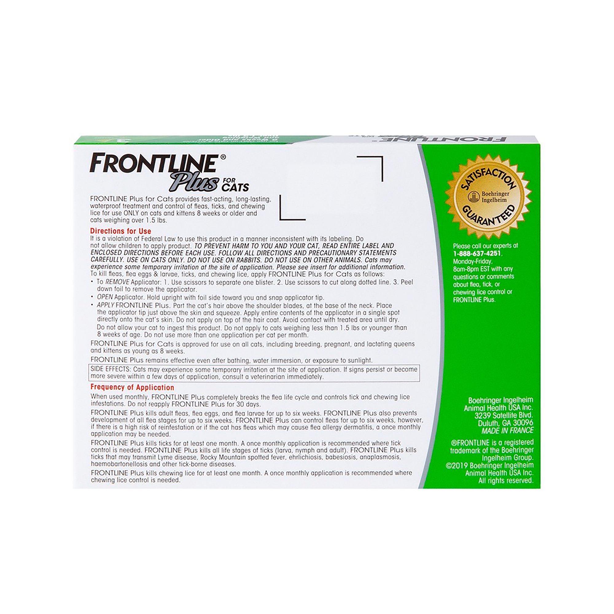 frontline plus label