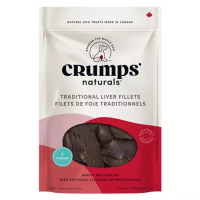 Product Crumps' Naturals Traditional Liver Fillets Dog Treat - Natural