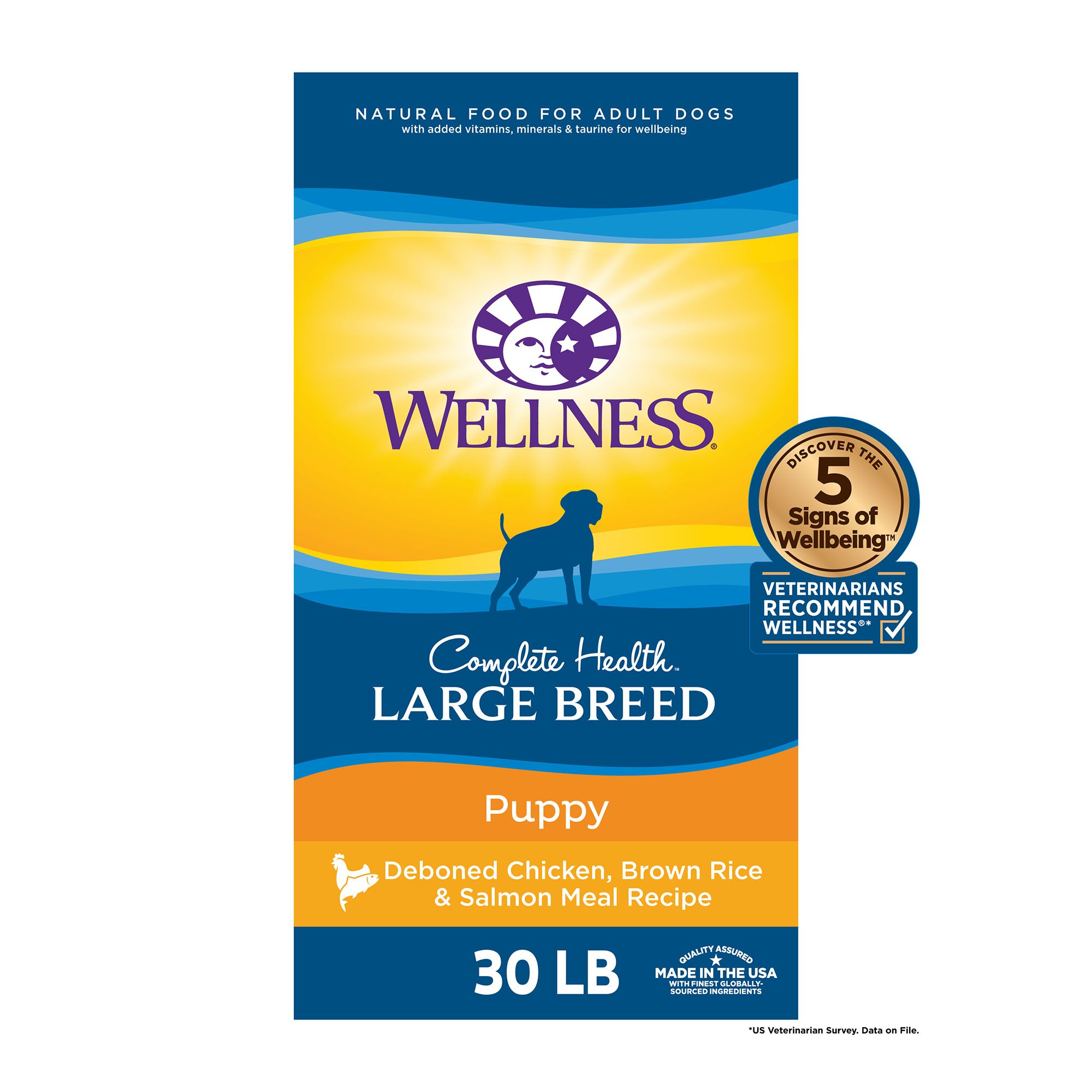 Wellness Complete Health Large Breed Puppy Food Natural