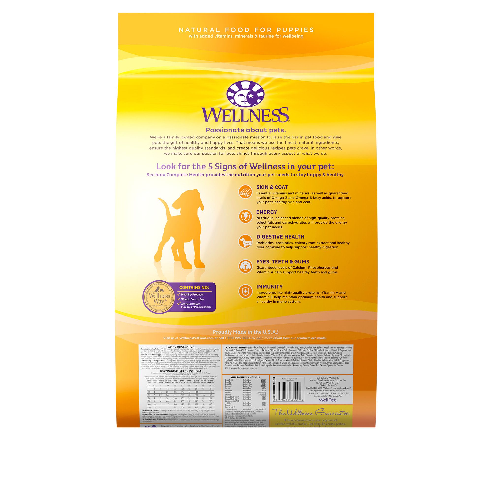 Wellness Complete Health Puppy Food Natural Chicken Oatmeal Salmon Meal Dog Dry Food Petsmart