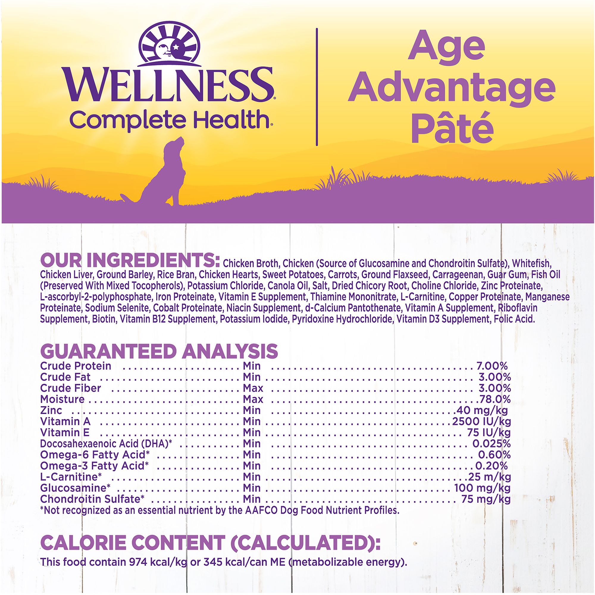 Wellness Complete Health Senior Wet Dog Food Natural