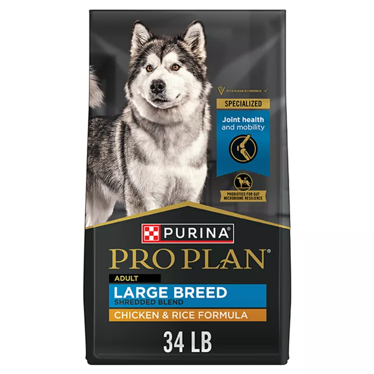 Purina Pro Plan Specialized Shredded Blend Large Breed Adult Dry Dog Food - Chicken & Rice