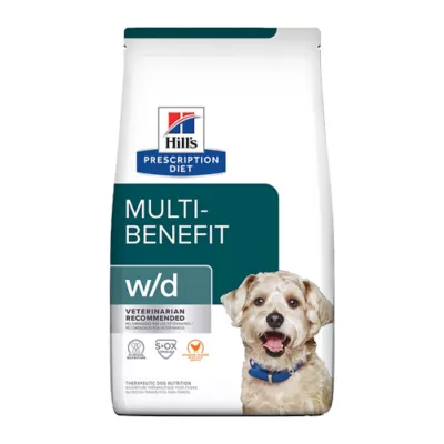 Hill s Prescription Diet W D Multi Benefit Digestive Weight Glucose Urinary Management Chicken Flavor Dry Dog Food 8.5 lbs