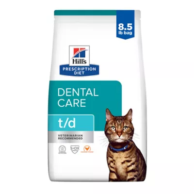Product Hill's Prescription Diet Dental Care t/d Adult Cat Dry Food - 8.5 lb